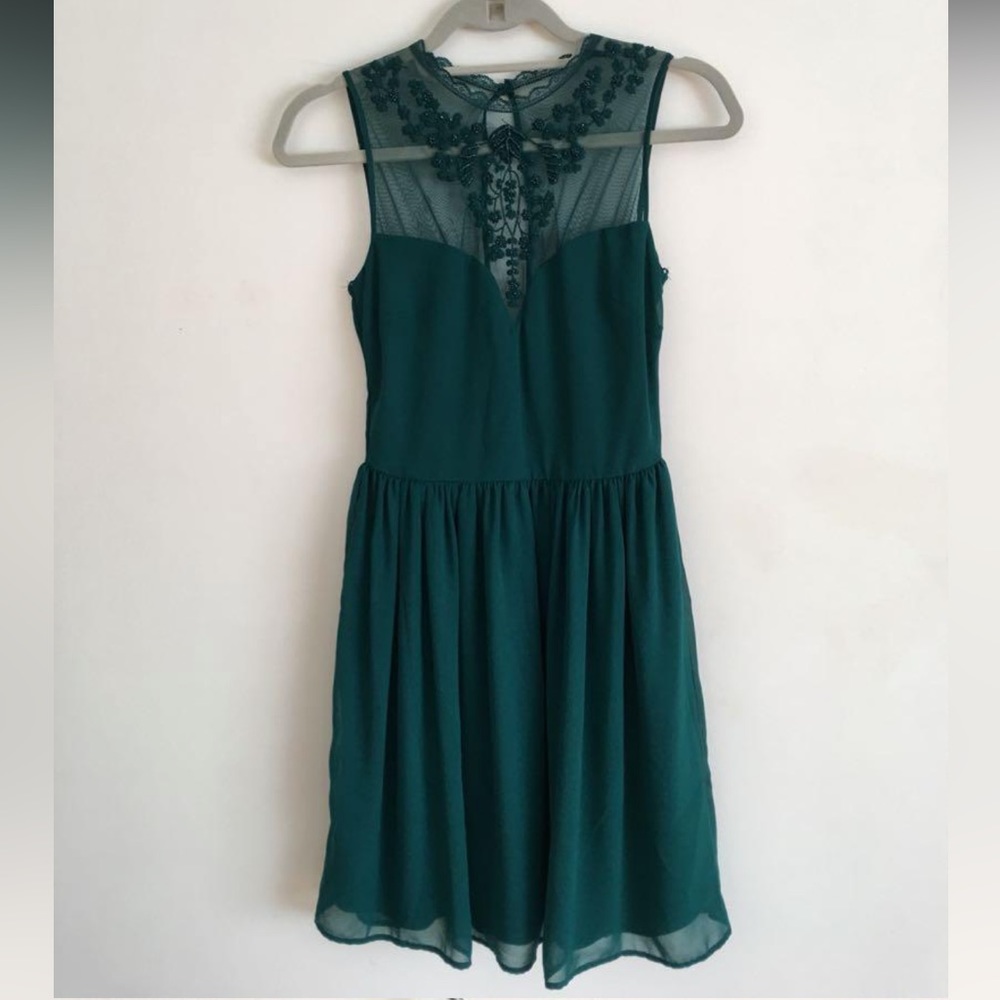 ‼️2 for $10 ‼️ Zara emerald green cocktail dress